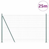 thumbnail of vidaXL Zaun mit Pfosten Grün 1,2 x 25 m Stahl und PVC