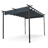 thumbnail of Pantheon Robust Pergola 3x4m wetterbeständig Stahl pulverbeschichtet Dunkelgrau