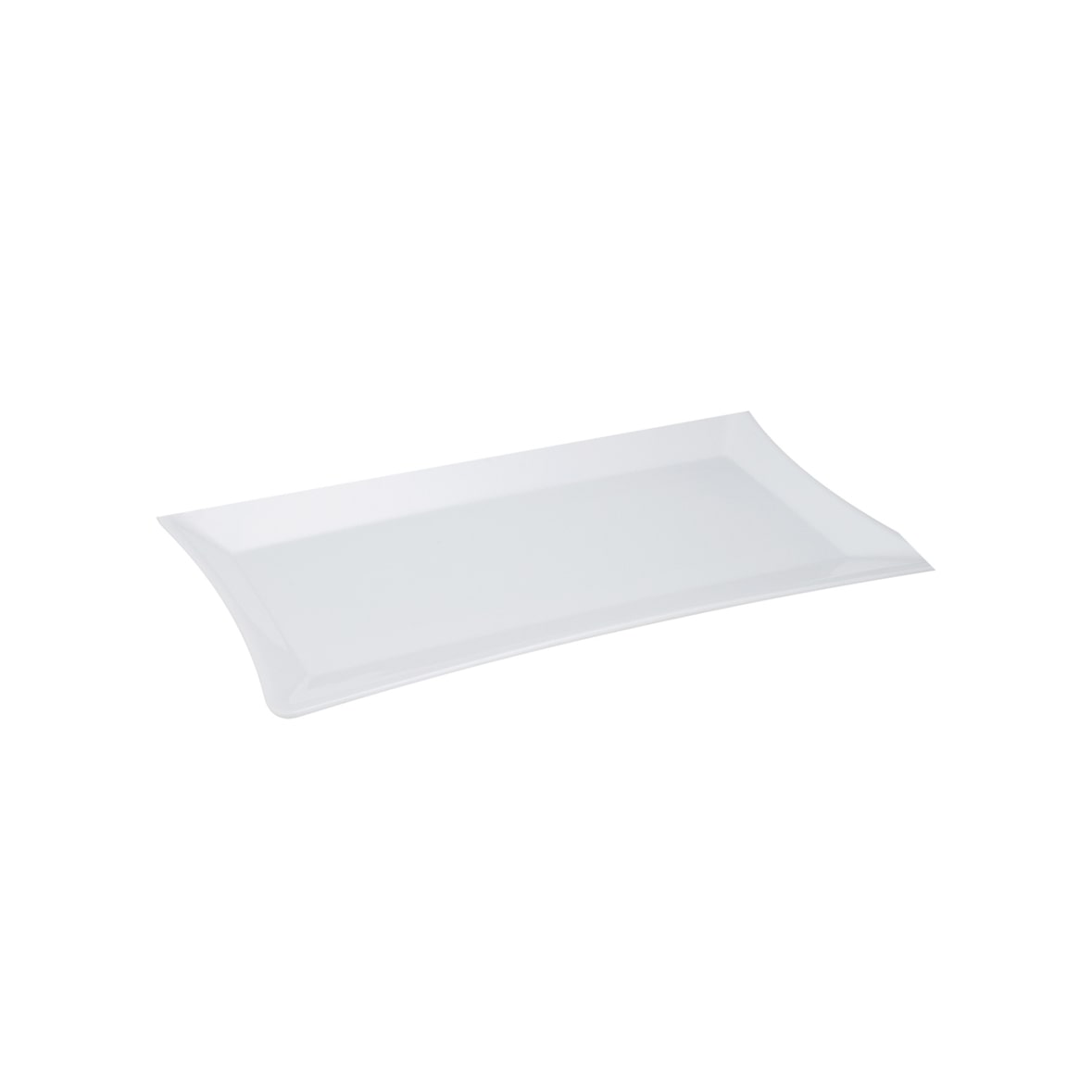 Vassoio rettangolare buffet plastica atossica, Bianco