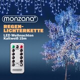thumbnail of Monzana Lichterkette 15m 400 LED Kaltweiß Innen & Außen Fernbedienung Regenlichterkette Weihnachten Deko Regen