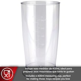 thumbnail of Magefesa Mescolare - Batidora de Mano 750W, Cuchillas Acero Inoxidable, Desmontable, Mango Ergonómico, Velocidad Regulable, Función Turbo