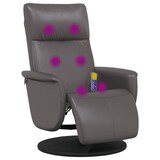 thumbnail of vidaXL Massagesessel mit Fußteil Grau Kunstleder