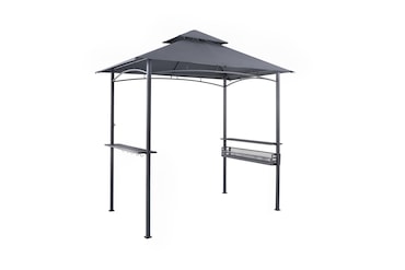 Tarrington House Barbecue paviljoen Maduro, staal/polyester, 1.53 x 2.41 m, met ventilatie, waterafstotend, donkergrijs