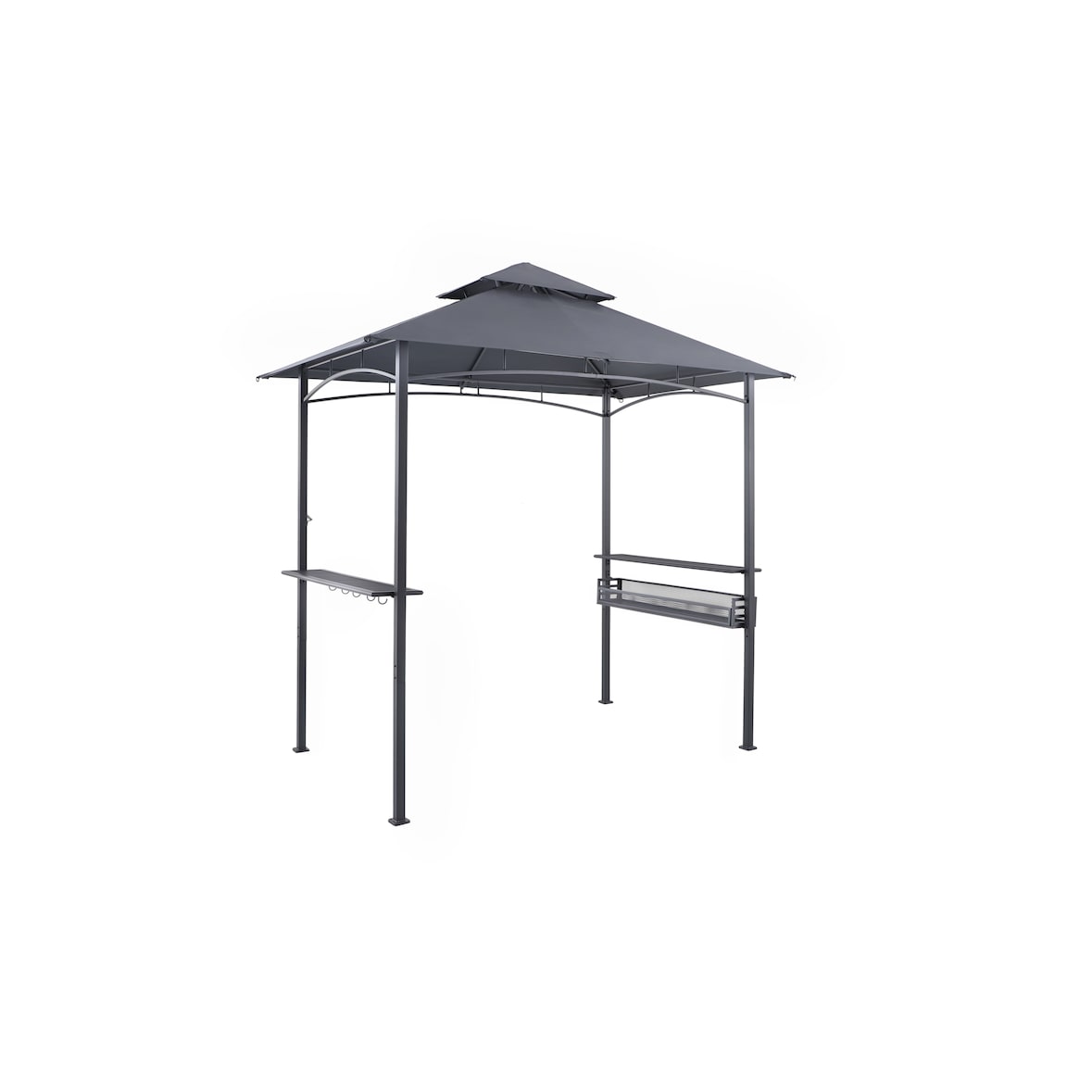 Tarrington House Barbecue paviljoen Maduro, staal/polyester, 1.53 x 2.41 m, met ventilatie, waterafstotend, donkergrijs