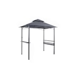 thumbnail of Tarrington House Barbecue paviljoen Maduro, staal/polyester, 1.53 x 2.41 m, met ventilatie, waterafstotend, donkergrijs