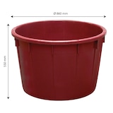 thumbnail of GILAC Baquet rond renforcé - de 110 L à 500 L - bordeaux - 225 L - Bordeaux G115144