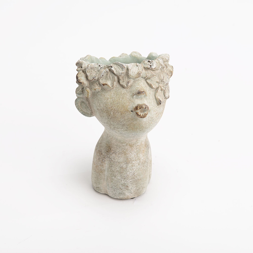 Vase enfant fleurs petit modèle -  Gris Autre forme Pierre Reconstituée Amadeus 11.50x11.50 cm