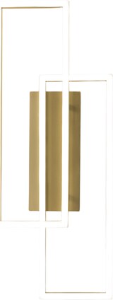 thumbnail of Dyana A 40W 1662lm 3000K LED-Wandleuchte aus gebürstetem Gold-Aluminium, dimmbar, Phasenanschnitt, Direktlicht - Gealuce