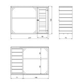 thumbnail of Cobertizo de madera LP SmartSide M981 – 217 x 75 cm – 3 m³