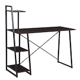 thumbnail of SVITA COMBO1 Schreibtisch Regal Nussbaum-Optik Metall-Beine