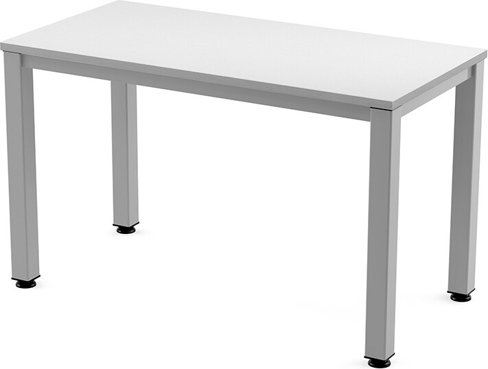 Rocada mesa secretária série Executive 120x60cm alumínio / cinza