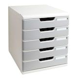 thumbnail of EXACOMPTA Caisson Modulo L28.8Xh32Xp35Cm 5 Tiroirs Gris Lumiere/Gris Granit