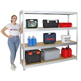 thumbnail of PROREGAL Schwerlastregal Dino | HxBxT 180x200x60 cm | Fachlast 500kg | Verzinkt | Steckregal Lagersystem Stecksystem Regalsystem