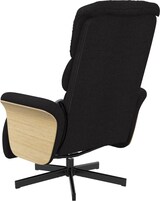thumbnail of vidaXL Massagesessel mit Fußteil Schwarz Stoff