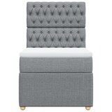 thumbnail of vidaXL Boxspringbett mit Matratze Hellgrau 80x200 cm Stoff
