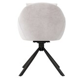 thumbnail of Merax Esszimmerstuhl (360° drehbar, Set, 4 St), 4er Set Polsterstühle Drehstuhl mit Rückenkissen Wohnzimmerstuhl Samt, Beige