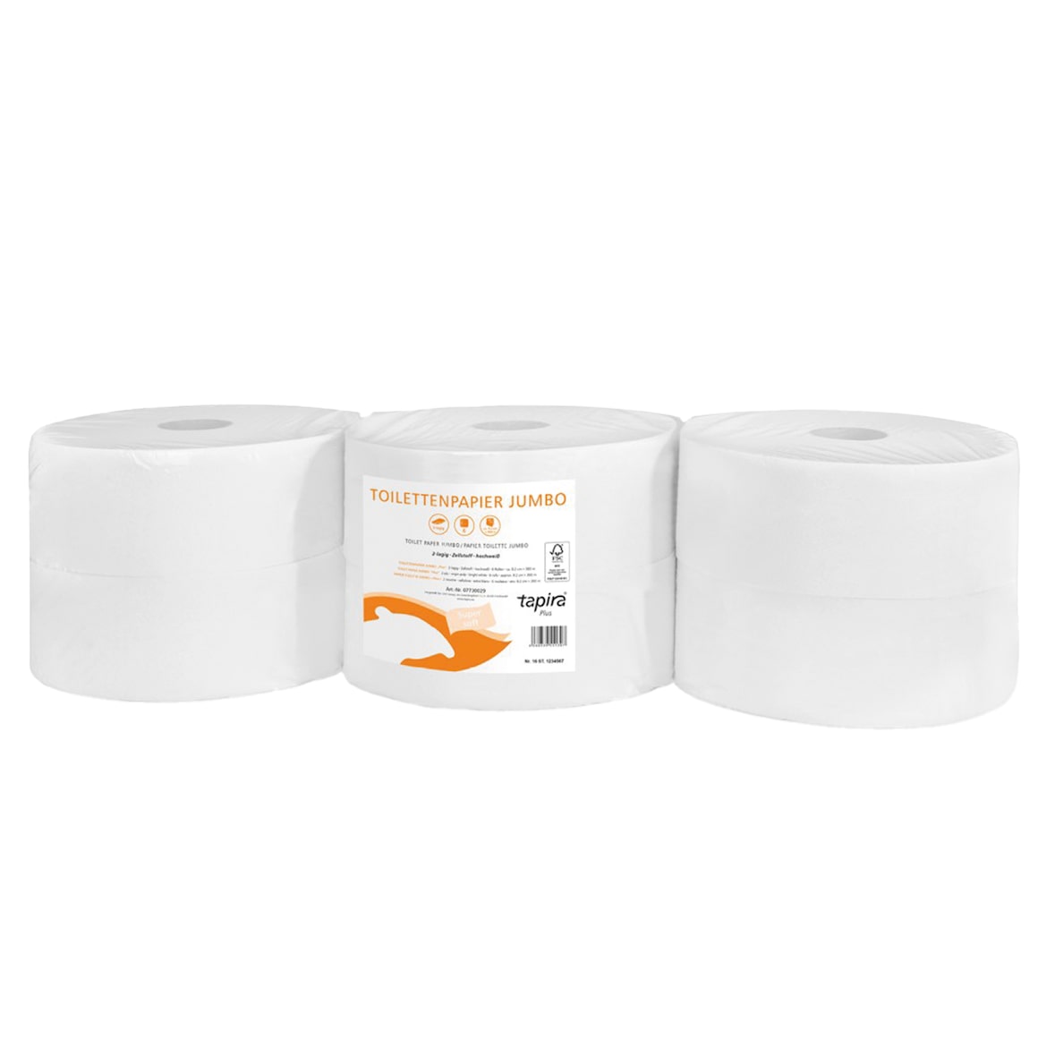 Toilettenpapier plus Jumbo 2-lagig 8114 6 Rollen