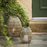 thumbnail of Dekoleuchte Lampenschirm Rattan H: 30cm für E27 Fassungen Außen beige