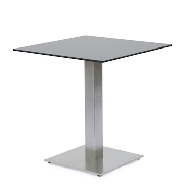 METRO PROFESSIONAL Mesa de restauração, aço inoxidável, 70 x 70 cm, tampo em HPL, quadrada, prateado