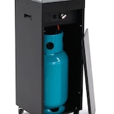 thumbnail of Fogão a gás de exterior com rodas e tampa de proteção Faro Planika Preto