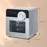 thumbnail of AeroVital Cube Chef Heißluftfritteuse  1700 W 14 Liter 16 Programme Ober- und Unterhitze Silber-Metallic