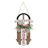 thumbnail of Suspension de Noël Luge en Bois avec déco H 35 cm