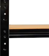 thumbnail of shelfplaza BLACK 180x70x45 cm Schwerlastregal in schwarz mit 4 Böden und 175 kg Traglast pro Boden