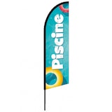 thumbnail of Drapeau Piscine 2m40 - mât + voile - Drapeaupublicitaire