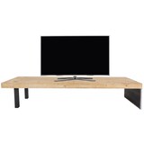 thumbnail of Lowboard HWC-L75, TV-Rack Fernsehtisch TV-Tisch, Industrial Massiv-Holz MVG-zertifiziert 40x200x60cm, natur