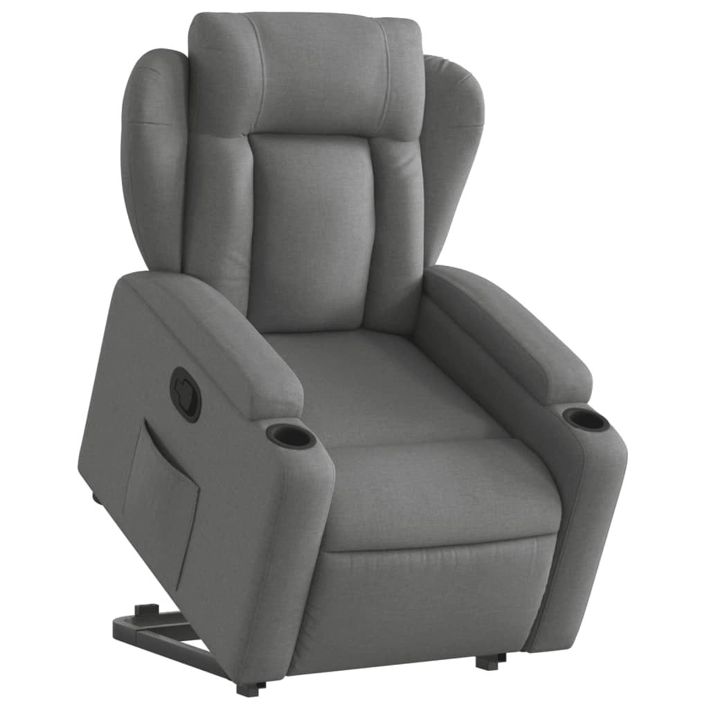 Fauteuil inclinable Gris foncé Tissu Modèle Selvina