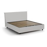 thumbnail of Dmora Doppelbett Bice, Containerbett mit Kunstlederbezug, 100% Made in Italy, Frontöffnung, passend für Matratze Cm 160x200, Weiß