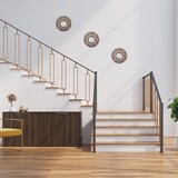 thumbnail of Relaxdays Spiegel 3er Set, barocker Deko-Wandspiegel, Wohnzimmer, Flur, Ø je 25 cm, Kunststoff-Rahmen, bronze/schwarz