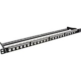 thumbnail of InLine® Patchfeld Leerblech 24-fach, für RJ45 Keystone Snap-In 19"/0.5HE schwarz