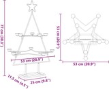thumbnail of vidaXL Metall-Weihnachtsbaum zum Dekorieren Schwarz 75 cm
