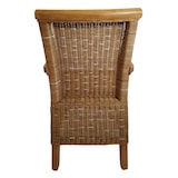 thumbnail of Esszimmer Stühle Set mit Armlehnen 4 Stück Rattanstühle braun Perth Korbstuhl Sessel nachhaltig : ohne Sitzkissen