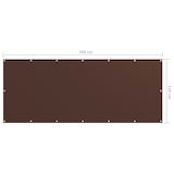 thumbnail of Helloshop26 - Schermo per balcone schermo per la privacy 120 x 300 cm tessuto Oxford marrone 02_0010221
