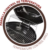 thumbnail of Barbacoa de carbón portátil redonda con tapa Aktive