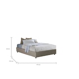 thumbnail of Dmora Doppelbett Giada, Containerbett mit Kunstlederbezug, 100% Made in Italy, Frontöffnung, passend für Matratze Cm 160x200, Turteltaube
