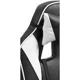 thumbnail of Sedia da ufficio Orkney in similpelle bianco/nero