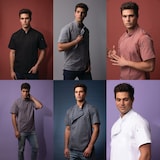 thumbnail of Chef Works® Kochjacke SPRINGFIELD Cool Vent™, Reißverschluss, Indigo Blue, Größe L