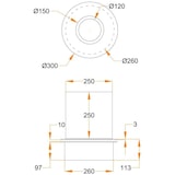 thumbnail of Runder Brenner mit Glas für Bioethanol-Kamin, Biokamin aus Edelstahl 3 lt d.30