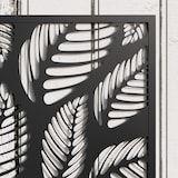 thumbnail of Outsunny jardinera exterior grande de metal jardinera con pantalla de privacidad jardinera de pared o independiente 61x23x113 cm negro