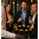 thumbnail of MONOUSO - Mehrweg Fingerfood-Becher aus PS "Punto" Schwarz 60ml (750 Stück)