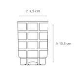 thumbnail of Zafferano Twiddle - Set van 6 blauwe geblazen glazen, 35 cl - Handgemaakte tumblers met witte decoratie, vaatwasserbestendig