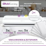 thumbnail of Addliving V200 Vakuumierer All-in-One Vakuumiergerät Überhitzungsschutz Vakuumbeuteln