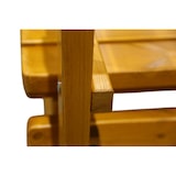 thumbnail of METRO PROFESSIONAL Bierzeltgarnitur Freistadt 3-tlg., Kiefernholz, 2 Bierbänke 150 x 41 cm, 1 Biertisch 150 x 73 cm, braun