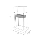 thumbnail of Tecno Air System - Altlanta - Bio-lareira de chão - Preto