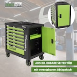 thumbnail of Werkstattwagen Premium plus bestückt 254tlg. 7 Schubladen Chrom Vanadium Werkzeug  abschließbar grün
