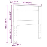 thumbnail of vidaXL Kopfteil mit Kopfteil Weiß 100 cm Holzwerkstoff