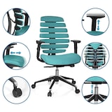 thumbnail of Sedia da ufficio / Sedia girevole ERGO LINE II tessuto nero hjh OFFICE